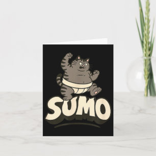 Carte Chats arts martiaux de sumo Sumotori
