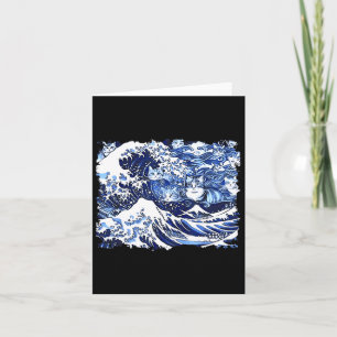 Carte Chats Bleus Vague Pour Kamala Drôle Chat Dame