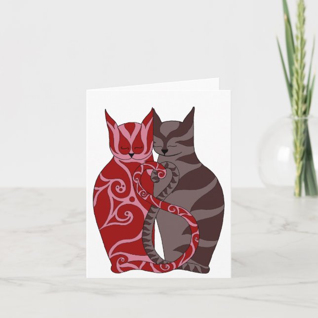 Carte Chats d'amour (Devant)