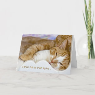 Carte Chats d'anniversaire pour deux