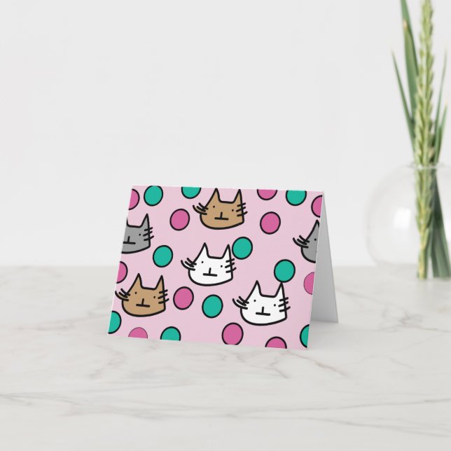 Carte Chats de fête (Devant)