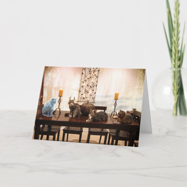 Carte Chats d'Halloween (Devant)