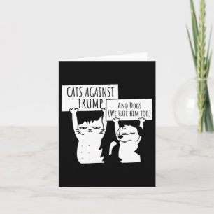 Carte Chats Et Chiens Contre Trump