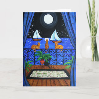 Carte Chats Magique Nuit Nite Magique