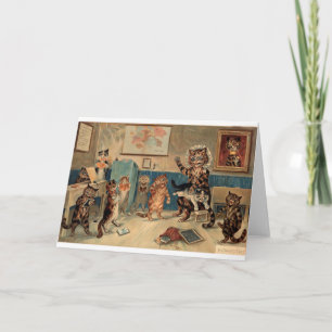 Carte Chats Mainzer vintages - Étudiant Naughty,