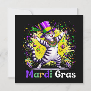 Carte Chats Petit Chat Mardi Gras Fête de Carnaval