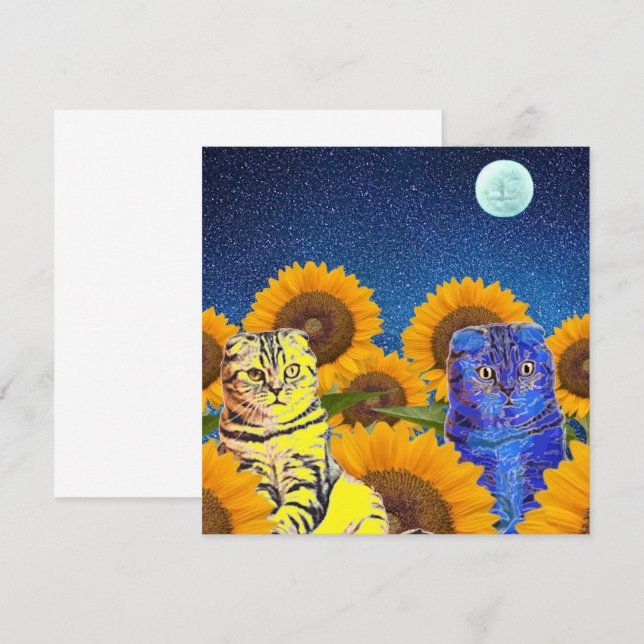 Carte Chats pour l'Ukraine (Devant / Derrière)