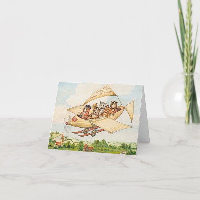 Carte Chats volants par Louis Wain (Devant)