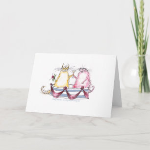 Carte chatte love - dessin humoristique, tony fernandes