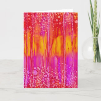 Carte "Chaud et rose" - toute la salutation d'occasion