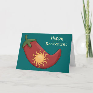 Carte Chaud Red Chili Pepper Retirement - Ouest