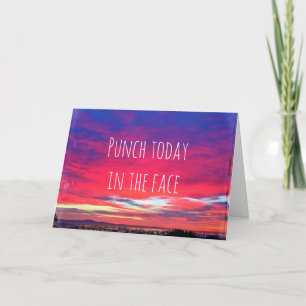Carte Chaud Rose Bleu Côte Sunset Punch Aujourd'hui Cita