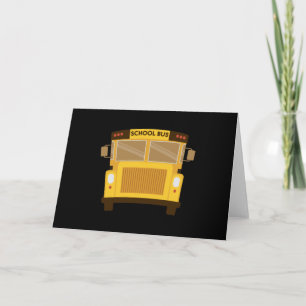 Carte Chauffeur de Bus Scolaire Enfants drôles Bus Scola