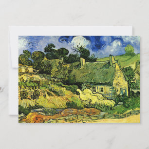Carte Chaumières, Cordeville par Vincent van Gogh