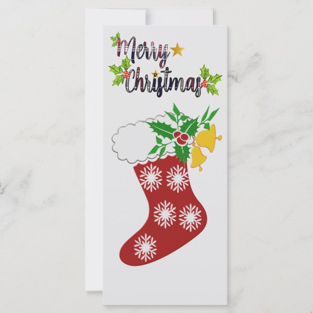 Carte Chaussette  (Devant)