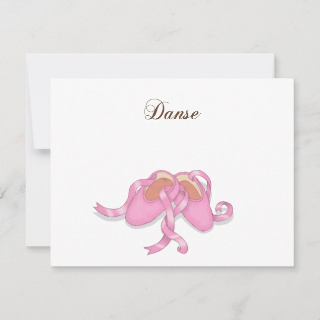 Carte Chaussons Ballet Danse (Devant)