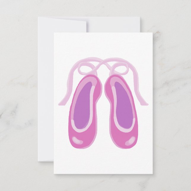 Carte Chaussure de ballet rose (Devant)