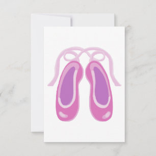 Carte Chaussure de ballet rose