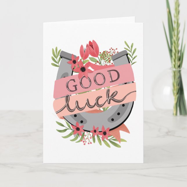 Carte Chaussure de cheval de bonne chance (Devant)