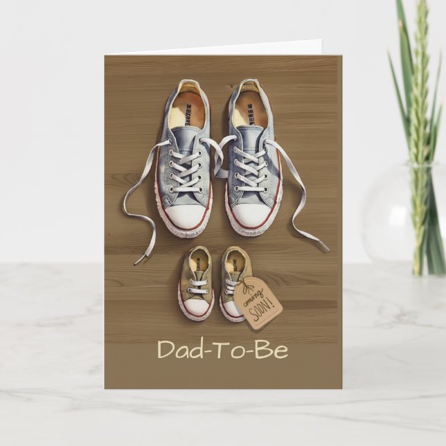 Carte Chaussures de bébé pour la fête des pères pour pap (Devant)