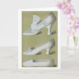 Carte Chaussures Mariages antiques — Design Vintage