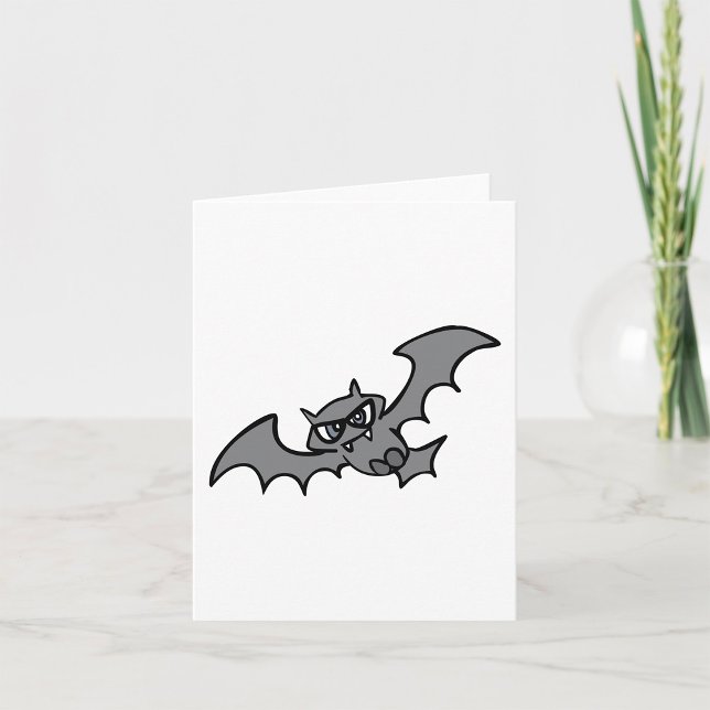 Carte Chauve-souris vampire maléfique kawaii effrayante (Créateur téléchargé)