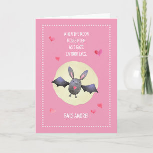 Carte Chauves-souris plus mignonne Chauve-souris Valenti