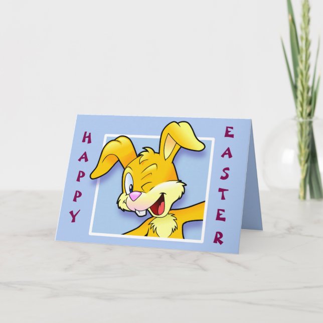 Carte Cheeky bunny Happy Easter (Devant)