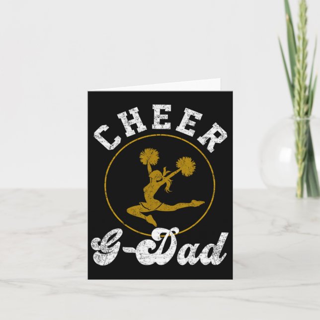 Carte Cheer G Papa Cheerleader Fête des pères d'amoureux (Devant)