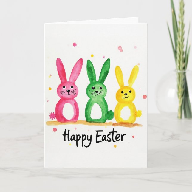 Carte Cheerful Creature Watercolor Card (Devant)