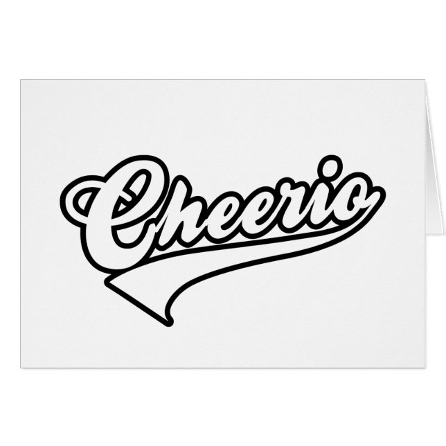 Carte Cheerio (Devant horizontal)