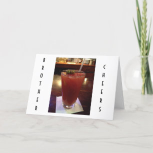 CARTE CHEERS, BRAVO ET FÉLICITATIONS FRÈRE D'ANNIVERSAIR