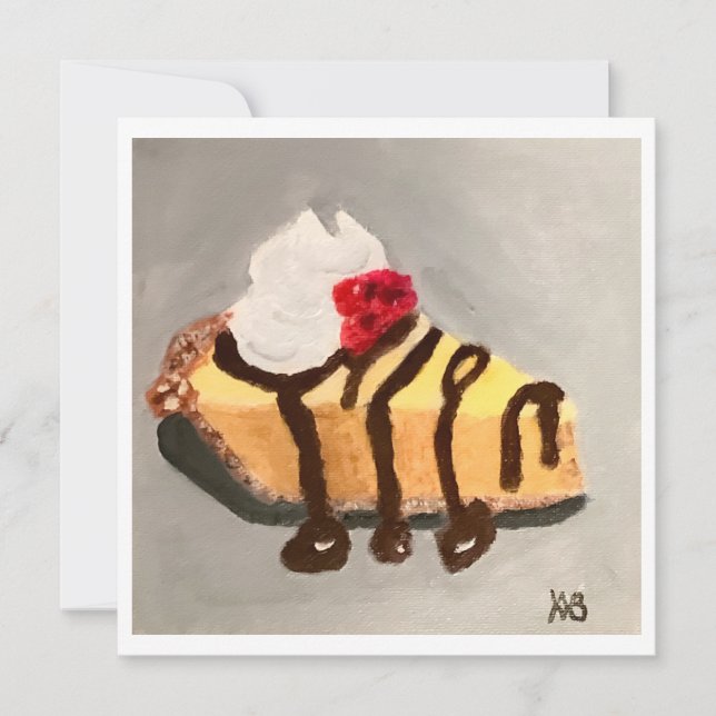 Carte Cheesecake with Raspberries (Devant)