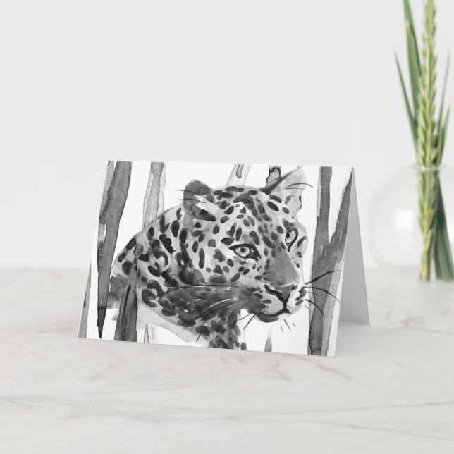 Carte Cheetah Portrait (Devant)