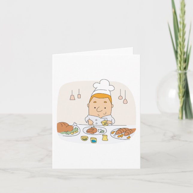 Carte Chef Au Travail (Devant)