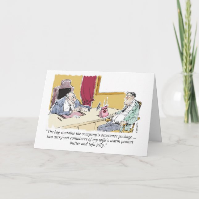 Carte Chef de dessin offrant un paquet de départ de merd (Devant)