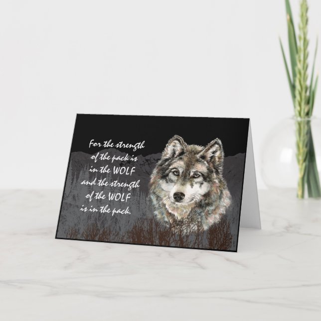 Carte Chef de pack, Famille Pack Force Quote Wolf (Devant)