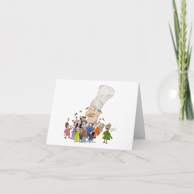 Carte Chef drôle de Français de bande dessinée (Devant)