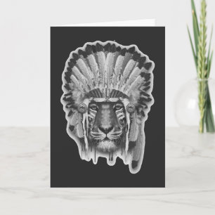 Carte Chef du tigre amérindien
