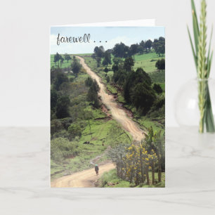 Carte chemin d'adieu