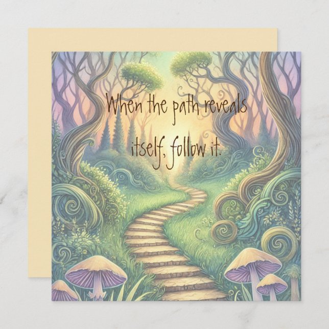 Carte Chemin et devis (Devant / Derrière)