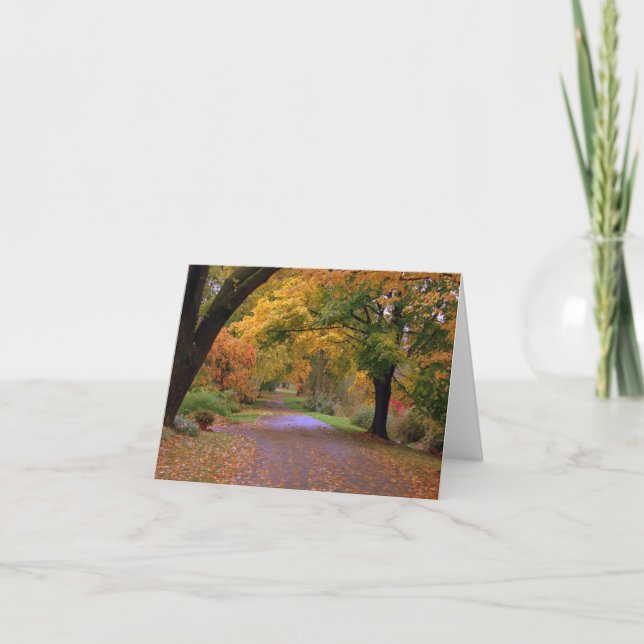 Carte Chemin vers l'automne (Devant)