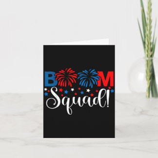 Carte Chemise Boom Squad 4 juillet Feux d'artifice