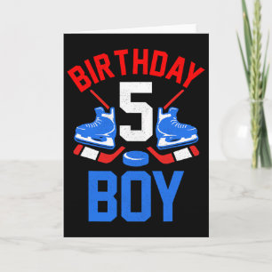 Carte Chemise d'anniversaire 5 ans pour filles garçons 5