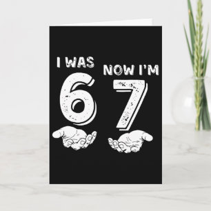 Carte Chemise d'anniversaire de 7 ans J'avais 6 ans main