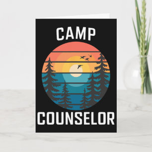 Carte Chemise de conseiller de camp de campeur d'été per