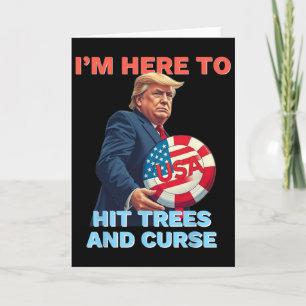Carte Chemise de Disc Golf Drôle Frappe les Arbres et Ma