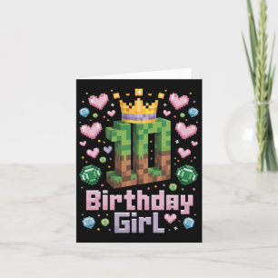 Carte Chemise de fille pour 10ème anniversaire Party Pix