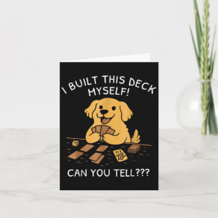 Carte Chemise de jeu de chien drôle j'ai construit ce de