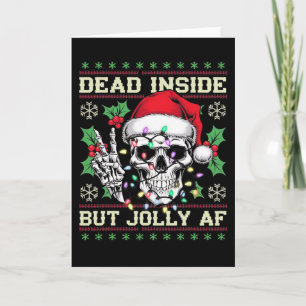 Carte Chemise de Noël drôle sale et laide